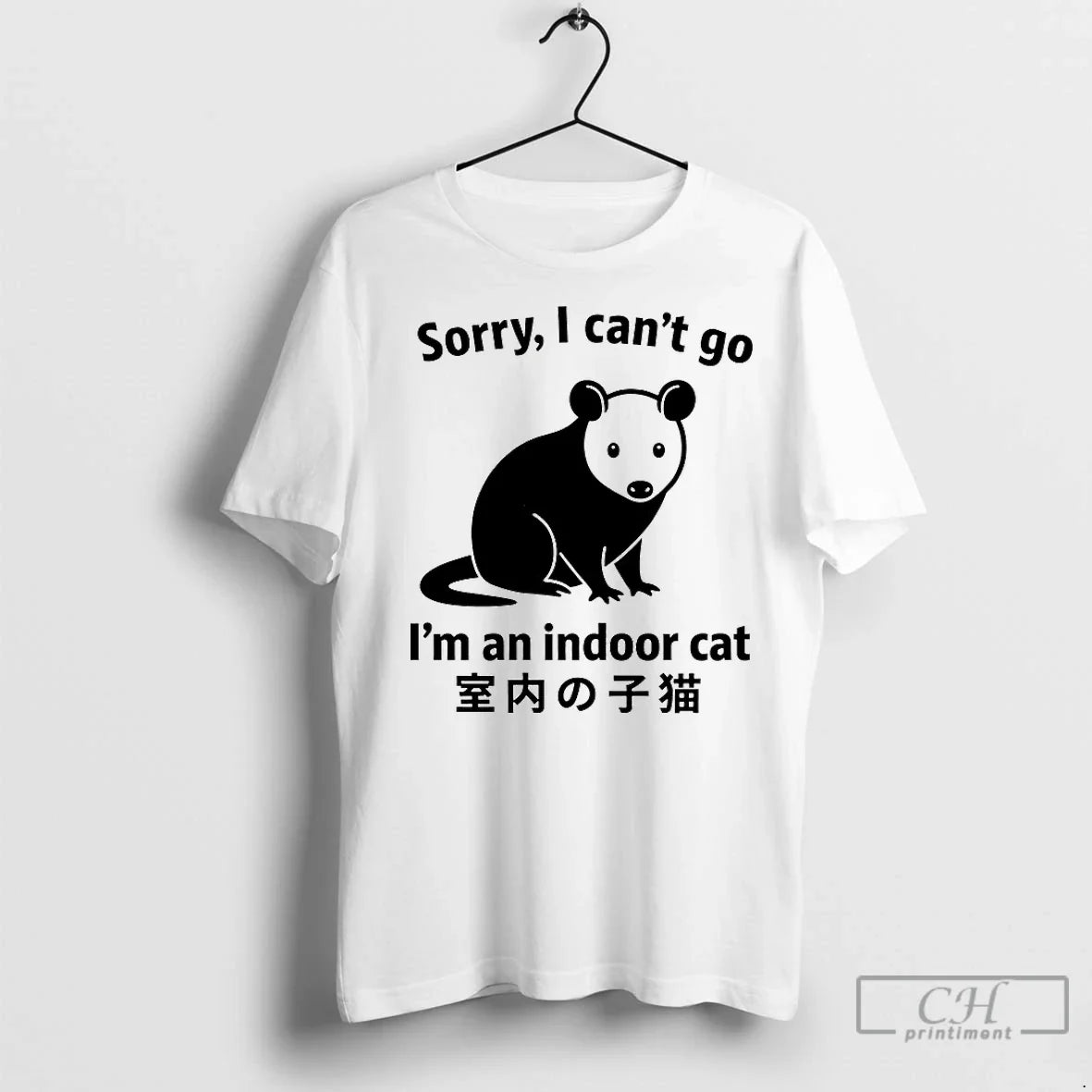 Opossum Sorry I Cant Go Im Indoor Cat T-Shirts, Hoodie, Sweatshirt - T-Shirt, Sweatshirt, Hoodie