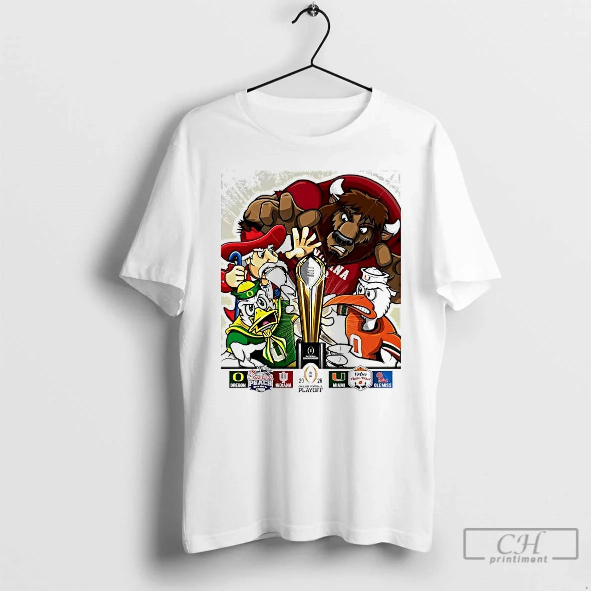 Oregon Indiana Miami Ole Miss 2026 College Football Final Four T-Shirts, Hoodie, Sweatshirt - T-Shirt, Sweatshirt, Hoodie