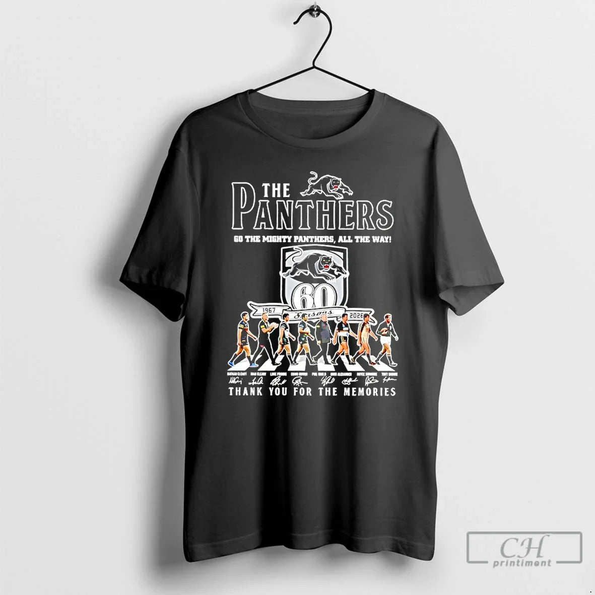 Penrith Panthers 60 Seasons 1967 2026 Go Mighty Panthers All Way Thank T-Shirts, Hoodie, Sweatshirt - T-Shirt, Sweatshirt, Hoodie
