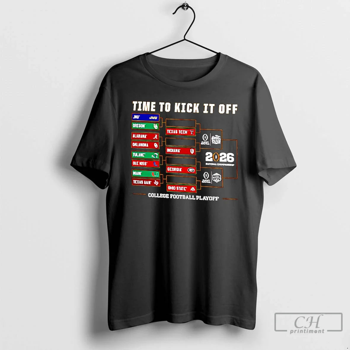 Retro Brand College Football Playoff 2025 26 Time Kick Off Bracket T-Shirts, Hoodie, Sweatshirt - T-Shirt, Sweatshirt, Hoodie