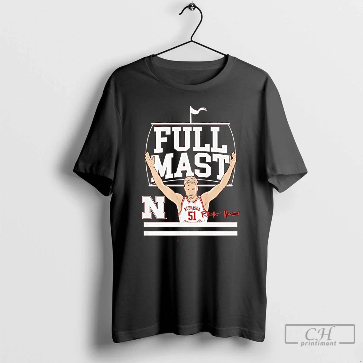 Rienk Mast Full Mast Nebraska Cornhuskers Basketball Signature T-Shirts, Hoodie, Sweatshirt - T-Shirt, Sweatshirt, Hoodie