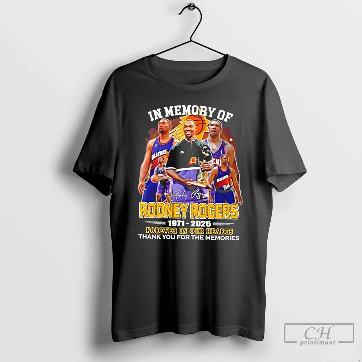 Rodney Rogers Phoenix Suns 1971 2025 Forever Our Hearts Thank You T-Shirts, Hoodie, Sweatshirt - T-Shirt, Sweatshirt, Hoodie