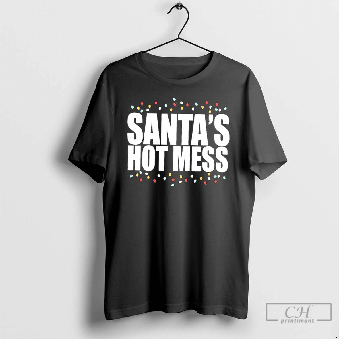 Santas Hot Mess Lights T-Shirts, Hoodie, Sweatshirt - T-Shirt, Sweatshirt, Hoodie