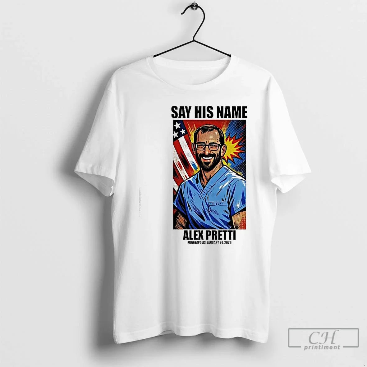 Say His Name Alex Pretti Minneapolis January 24th 2026 T-Shirts, Hoodie, Sweatshirt - T-Shirt, Sweatshirt, Hoodie