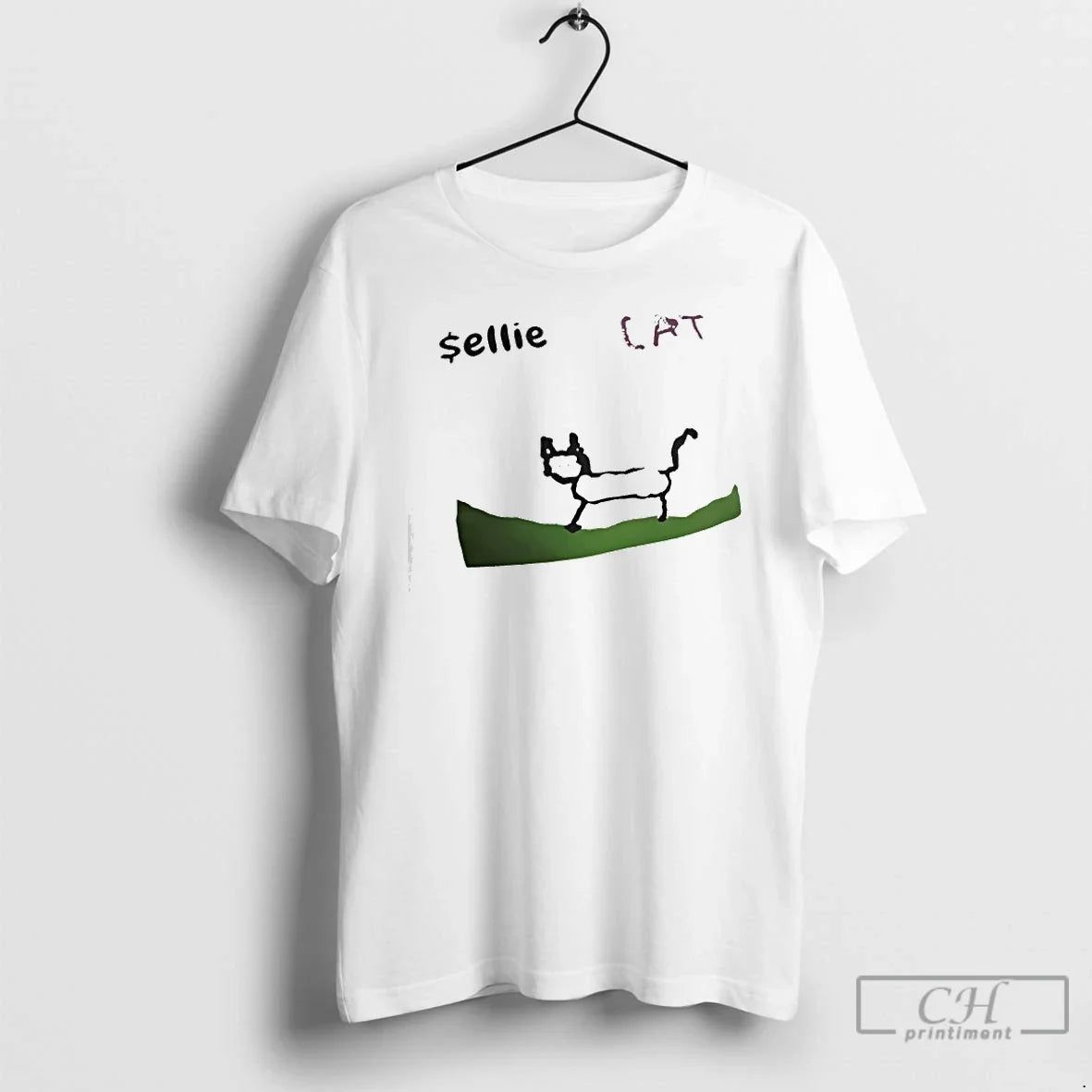 Sellie Cat Drawing T-Shirts, Hoodie, Sweatshirt - T-Shirt, Sweatshirt, Hoodie