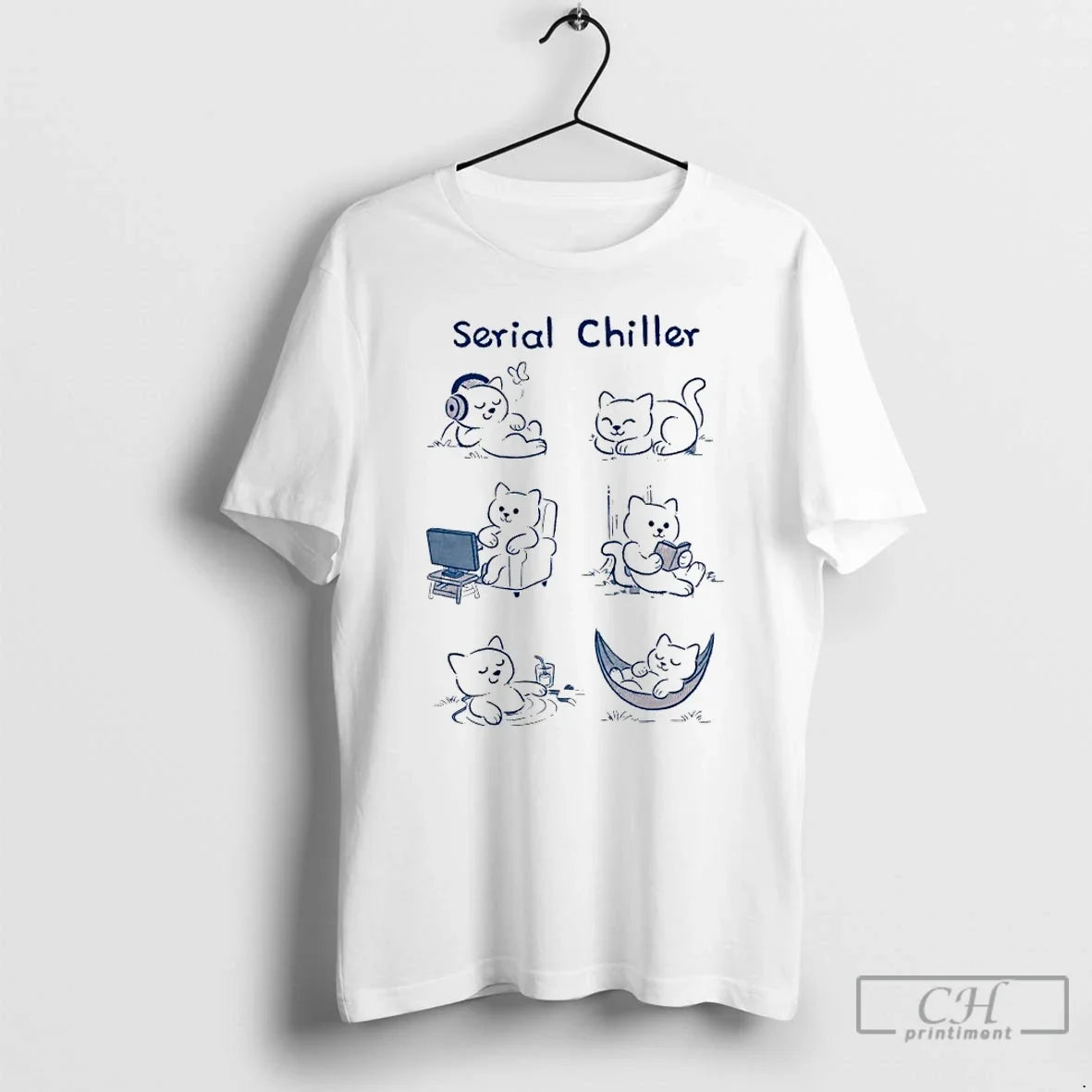 Serial Chiller Cats Meme T-Shirts, Hoodie, Sweatshirt - T-Shirt, Sweatshirt, Hoodie