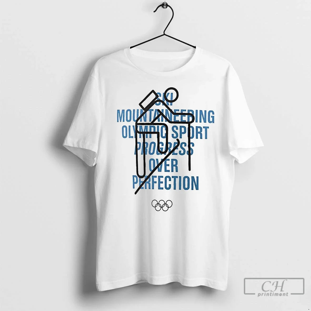 Ski Mountaineering Olympic Sport Progress Over Perfection T-Shirts, Hoodie, Sweatshirt - T-Shirt, Sweatshirt, Hoodie