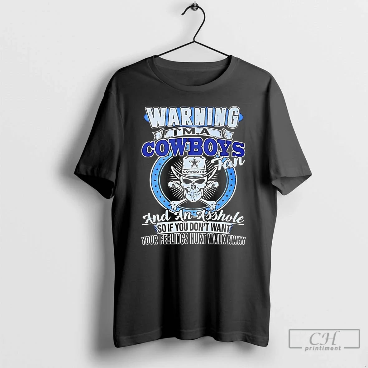 Skull Warning Im Dallas Cowboys Fan Asshole Walk Away T-Shirts, Hoodie, Sweatshirt - T-Shirt, Sweatshirt, Hoodie