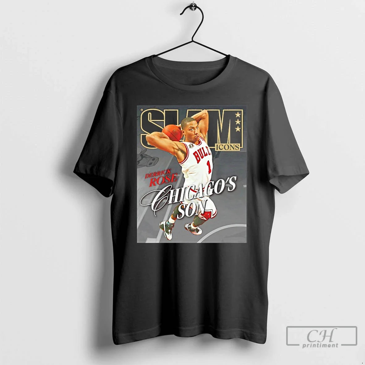 Slam Icons Legend Derrick Rose Chicagos Son 2026 T-Shirts, Hoodie, Sweatshirt - T-Shirt, Sweatshirt, Hoodie
