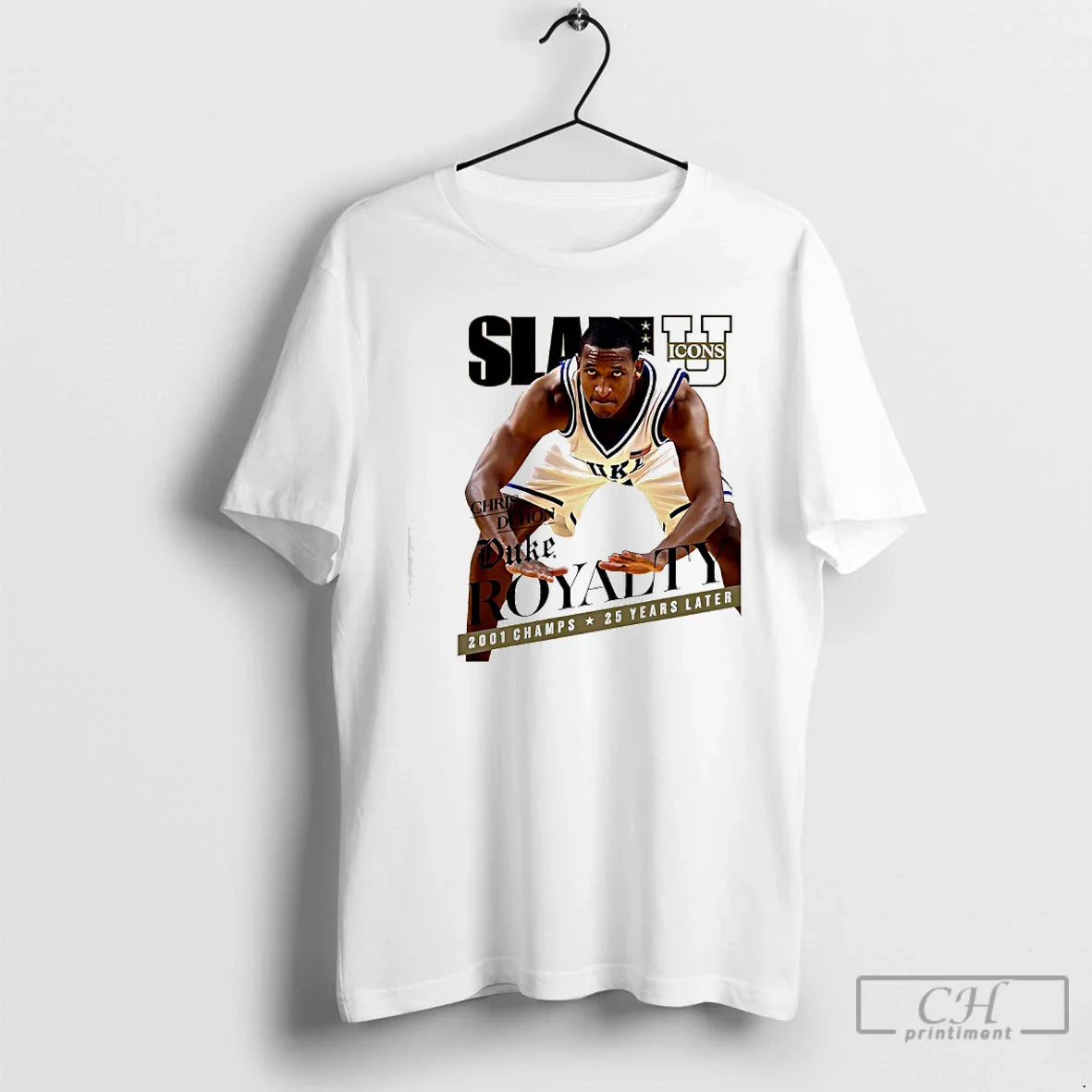 Slam U Icons Chris Duhon Team Duke Royalty 2001 Champs 25 Years Later T-Shirts, Hoodie, Sweatshirt - T-Shirt, Sweatshirt, Hoodie