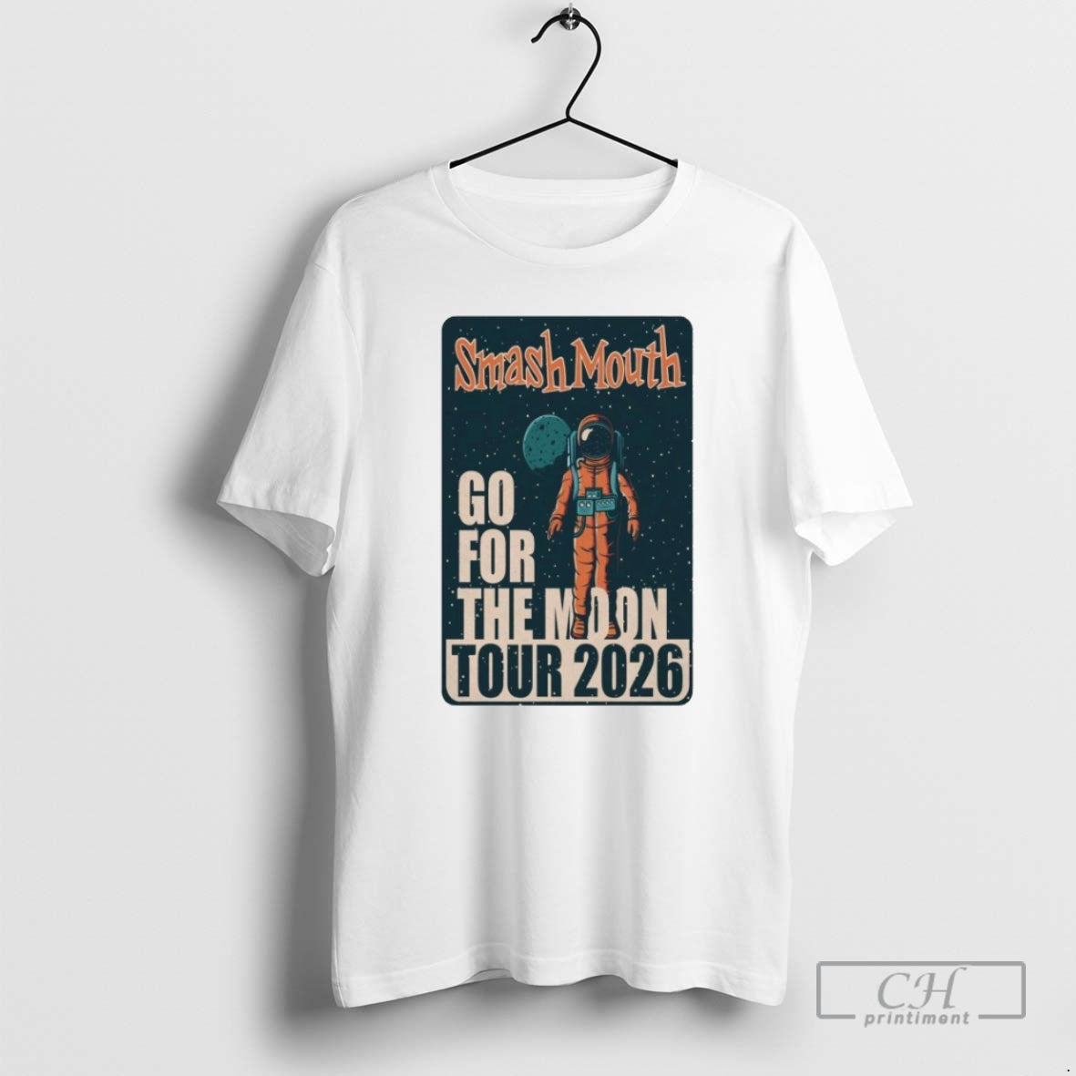 Smash Mouth Go Moon Tour 2026 Astronaut Shirt T-Shirts, Hoodie, Sweatshirt - T-Shirt, Sweatshirt, Hoodie
