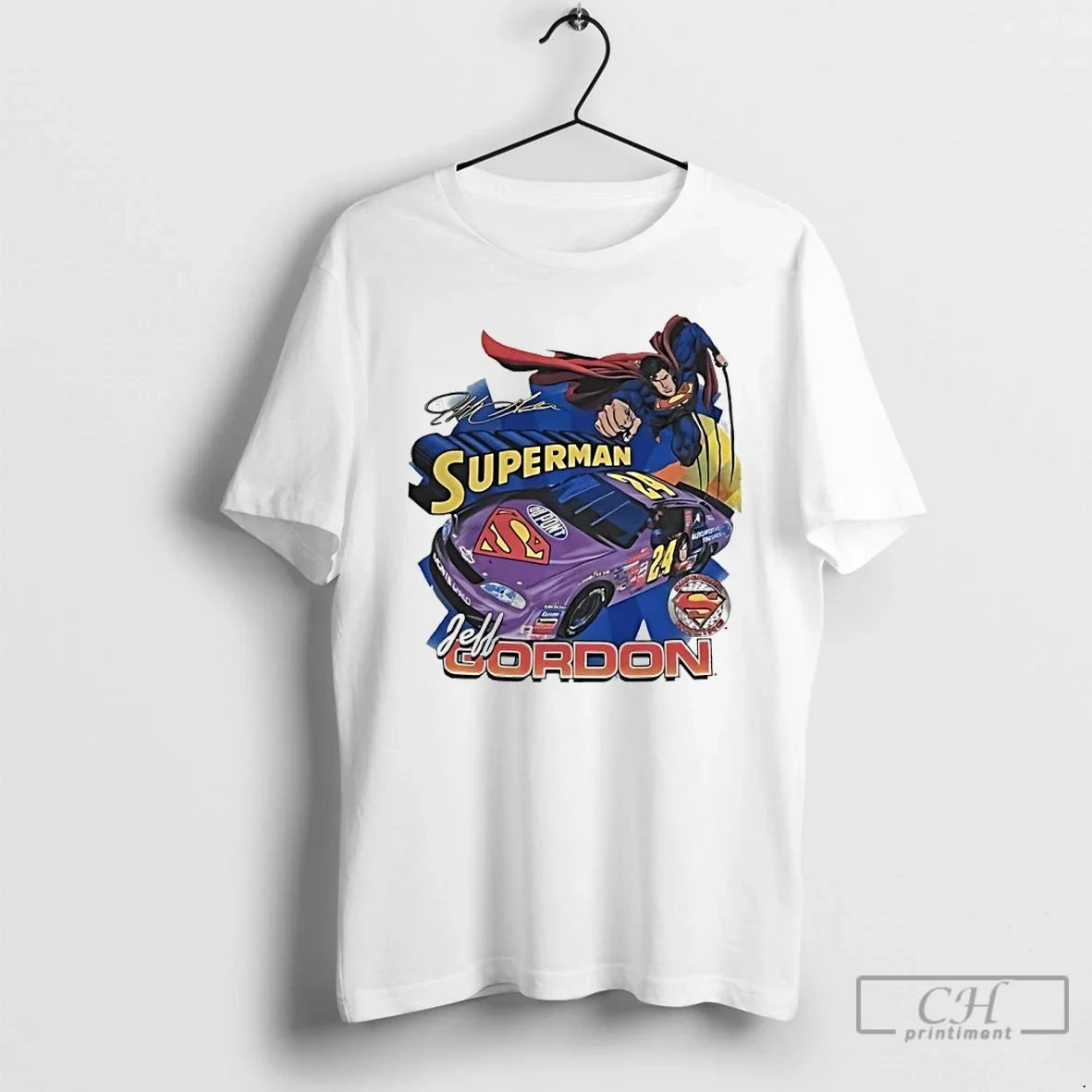 Superman X Jeff Gordon Nascar 90s Racing Signature Vintage T-Shirts, Hoodie, Sweatshirt - T-Shirt, Sweatshirt, Hoodie