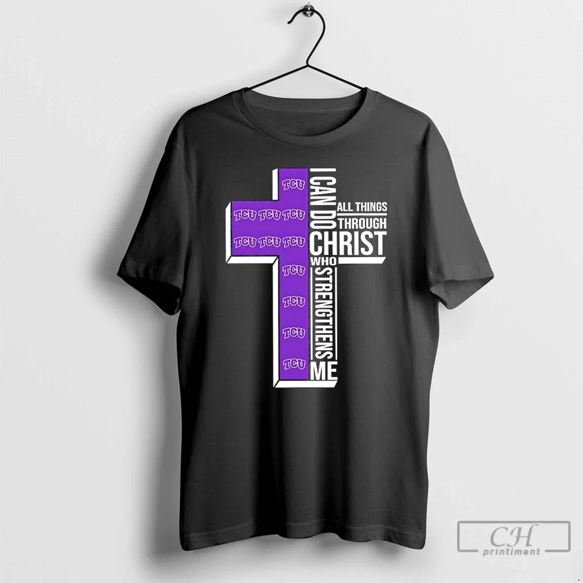 Tcu Horned Frogs Basketball I Can All Things Do Through Christ Who Strengthens T-Shirts, Hoodie, Sweatshirt - T-Shirt, Sweatshirt, Hoodie