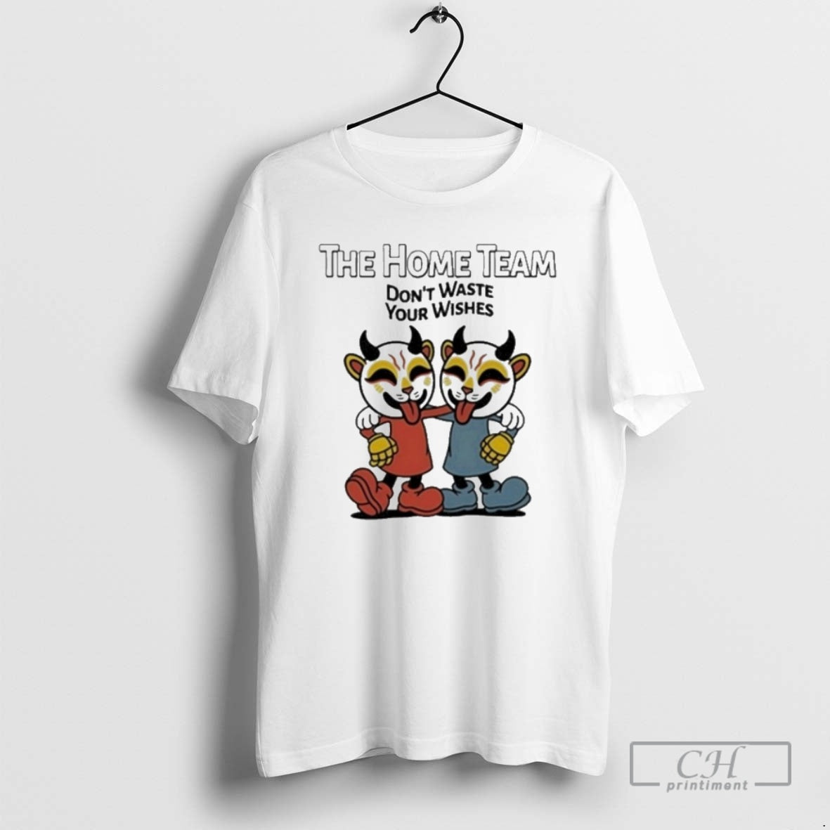 Home Team Dont Waste Your Wishes Cuphead Shirt T-Shirts, Hoodie, Sweatshirt - T-Shirt, Sweatshirt, Hoodie