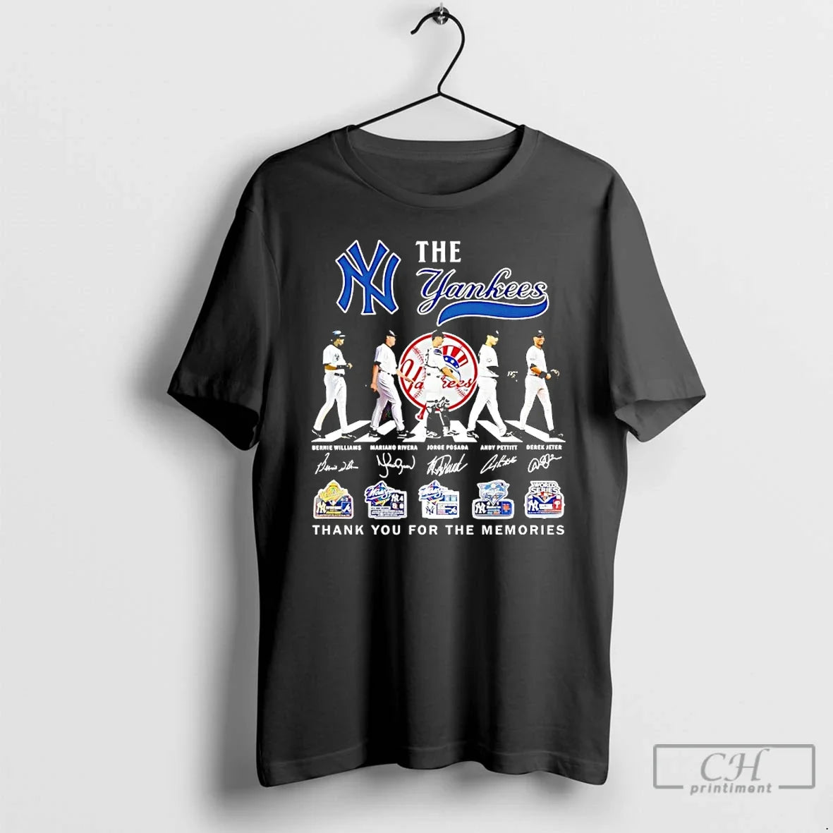 New York Yankees Players Walking Abbey Road Thank You Memories Signature T-Shirts, Hoodie, Sweatshirt - T-Shirt, Sweatshirt, Hoodie