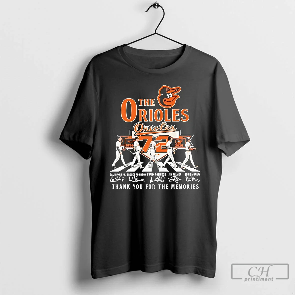 Orioles 1954 2026 Thank You Memories Player Walking T-Shirts, Hoodie, Sweatshirt - T-Shirt, Sweatshirt, Hoodie