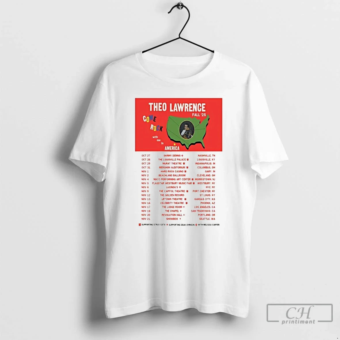 Theo Lawrence Fall Winter Tour 2025 America T-Shirts, Hoodie, Sweatshirt - T-Shirt, Sweatshirt, Hoodie