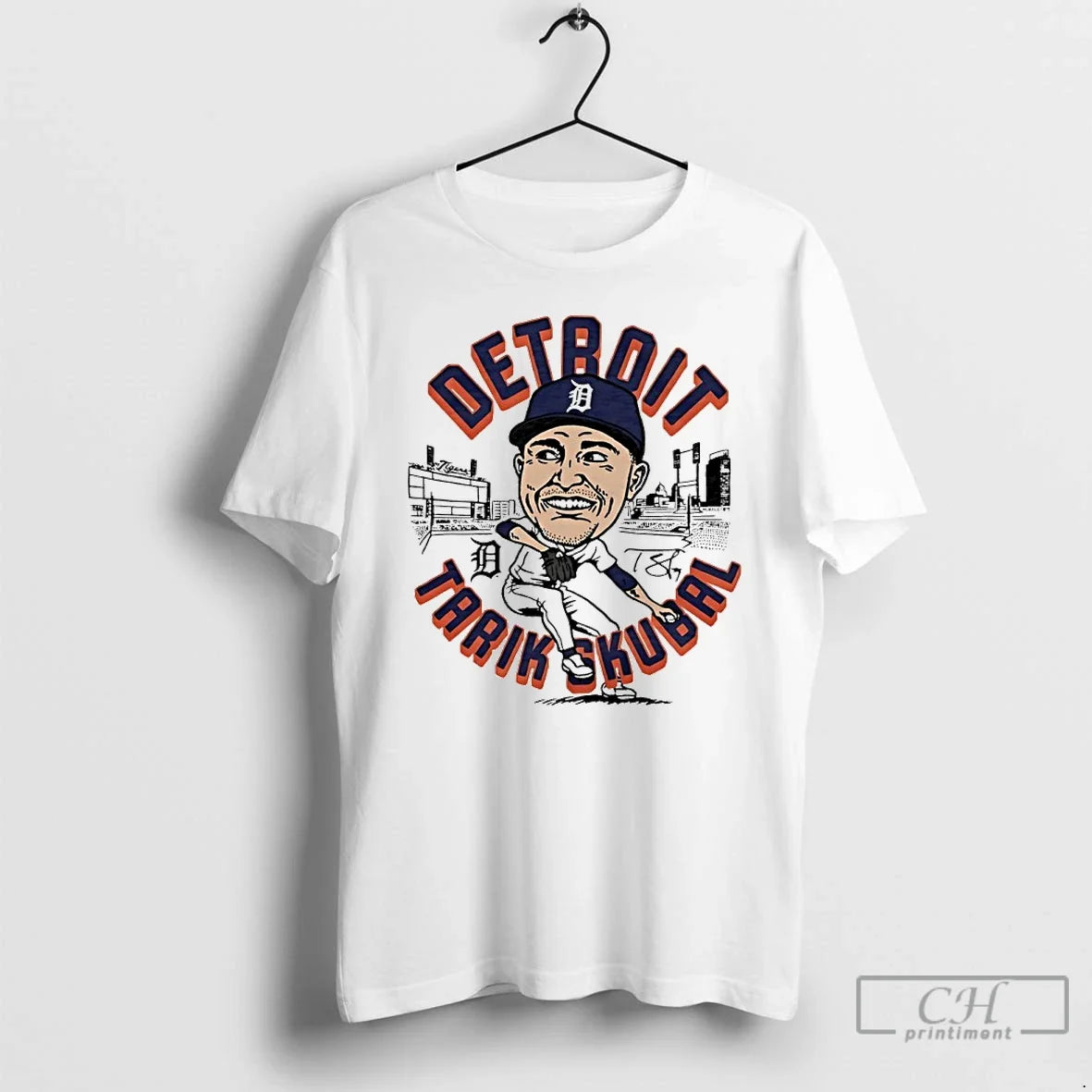 Tigers Tarik Skubal Player Signature Caricature T-Shirts, Hoodie, Sweatshirt - T-Shirt, Sweatshirt, Hoodie