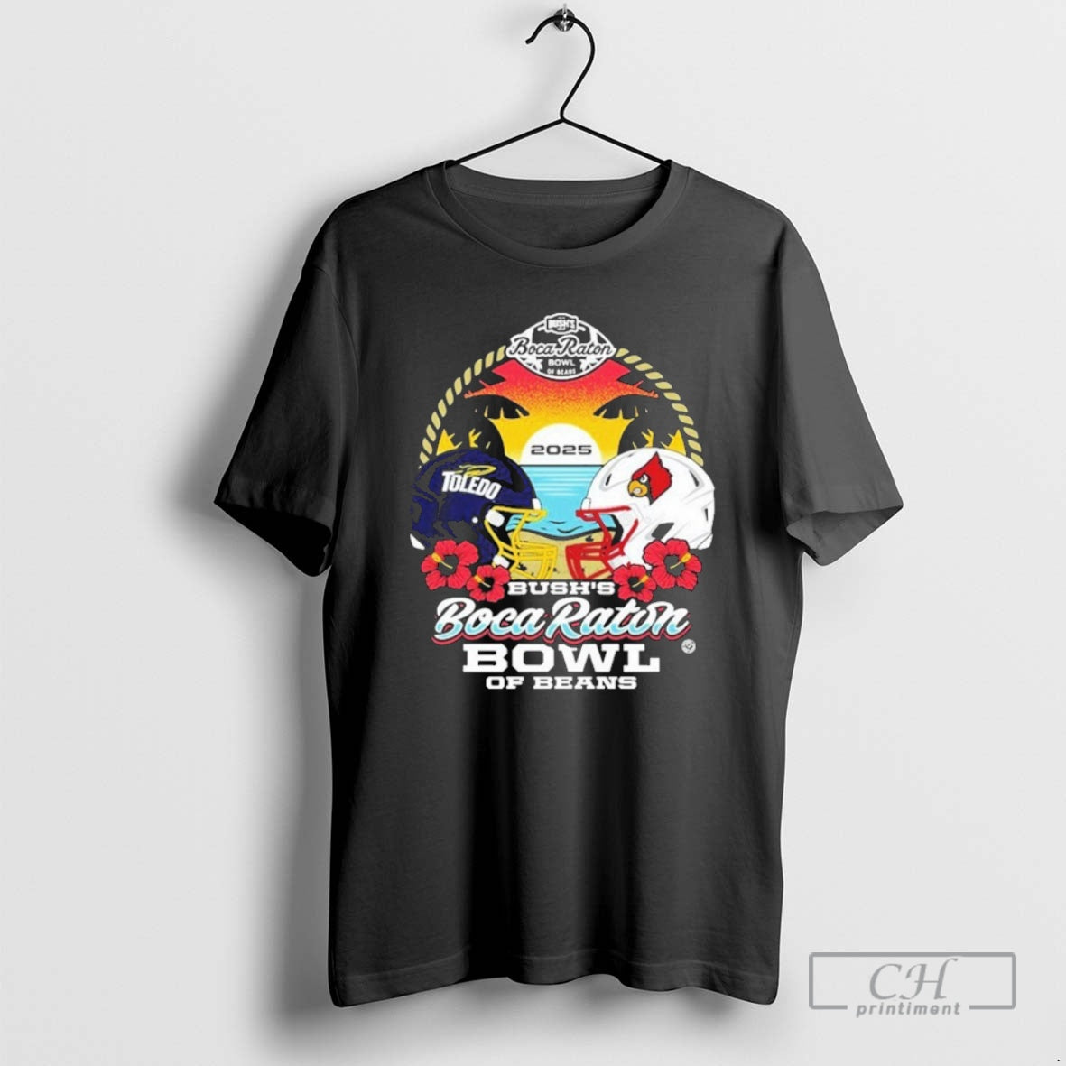 Toledo Rocket Vs Louisville Cardinals Bushs Boca Raton Bowl Beans 2025 Helmet T-Shirts, Hoodie, Sweatshirt - T-Shirt, Sweatshirt, Hoodie