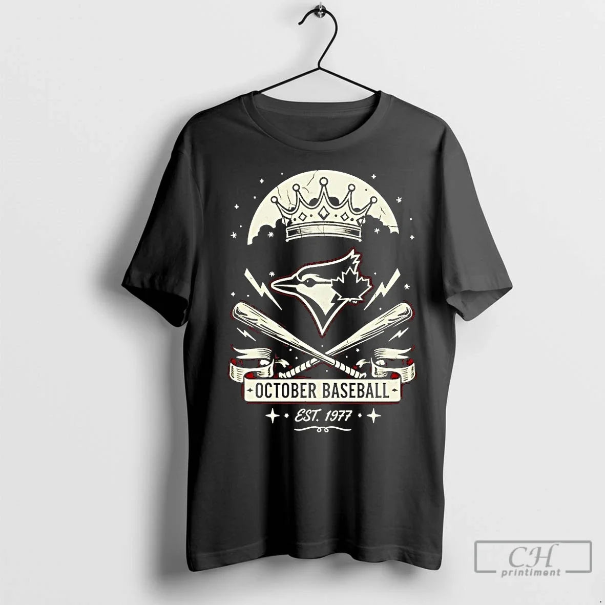 Toronto Blue Jays Est 1977 October Baseball Crown T-Shirts, Hoodie, Sweatshirt - T-Shirt, Sweatshirt, Hoodie
