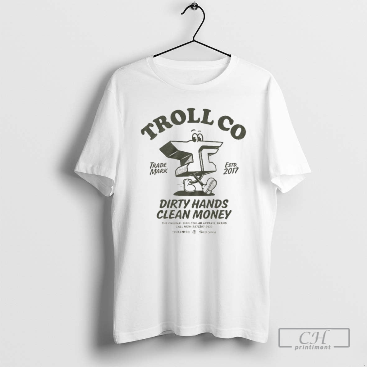 Troll Co Dirty Hands Clean Money Ramblin Anvil Shirt T-Shirts, Hoodie, Sweatshirt - T-Shirt, Sweatshirt, Hoodie