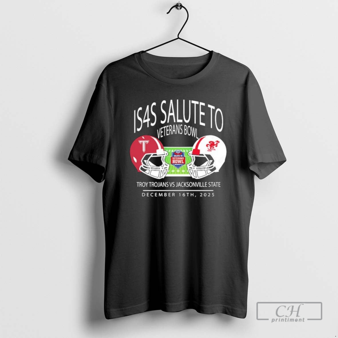 Troy Trojans Football Vs Jacksonville State Gamecocks Football Is4s Salute Veterans Bowl T-Shirts, Hoodie, Sweatshirt - T-Shirt, Sweatshirt, Hoodie