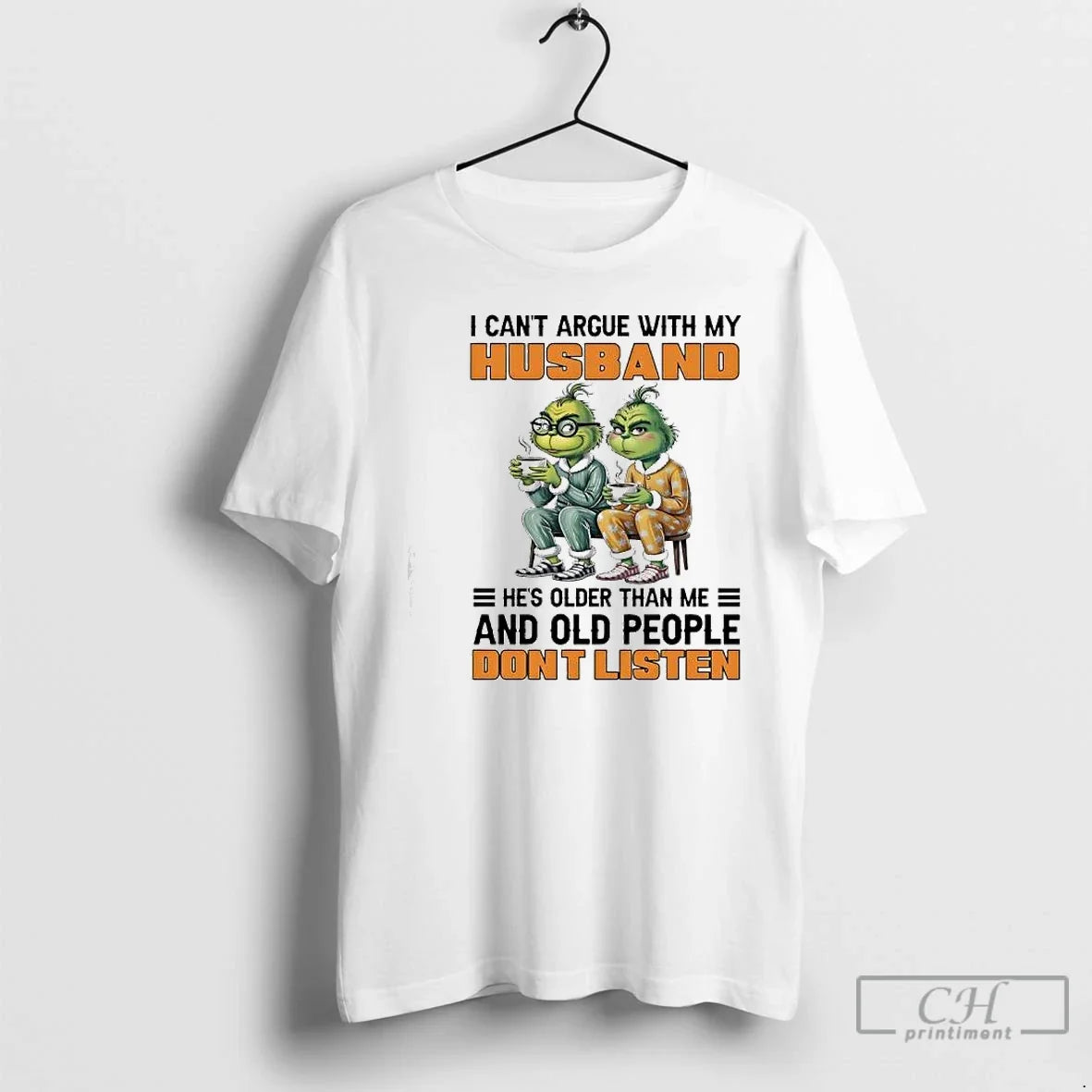 Two Grinch I Cant Argue My Husband Hes Older Than Me Old T-Shirts, Hoodie, Sweatshirt - T-Shirt, Sweatshirt, Hoodie