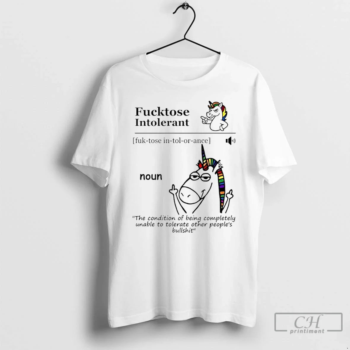 Unicorn Fucktose Intolerant Definition Condition Being Completely Unable Tolerate T-Shirts, Hoodie, Sweatshirt - T-Shirt, Sweatshirt, Hoodie