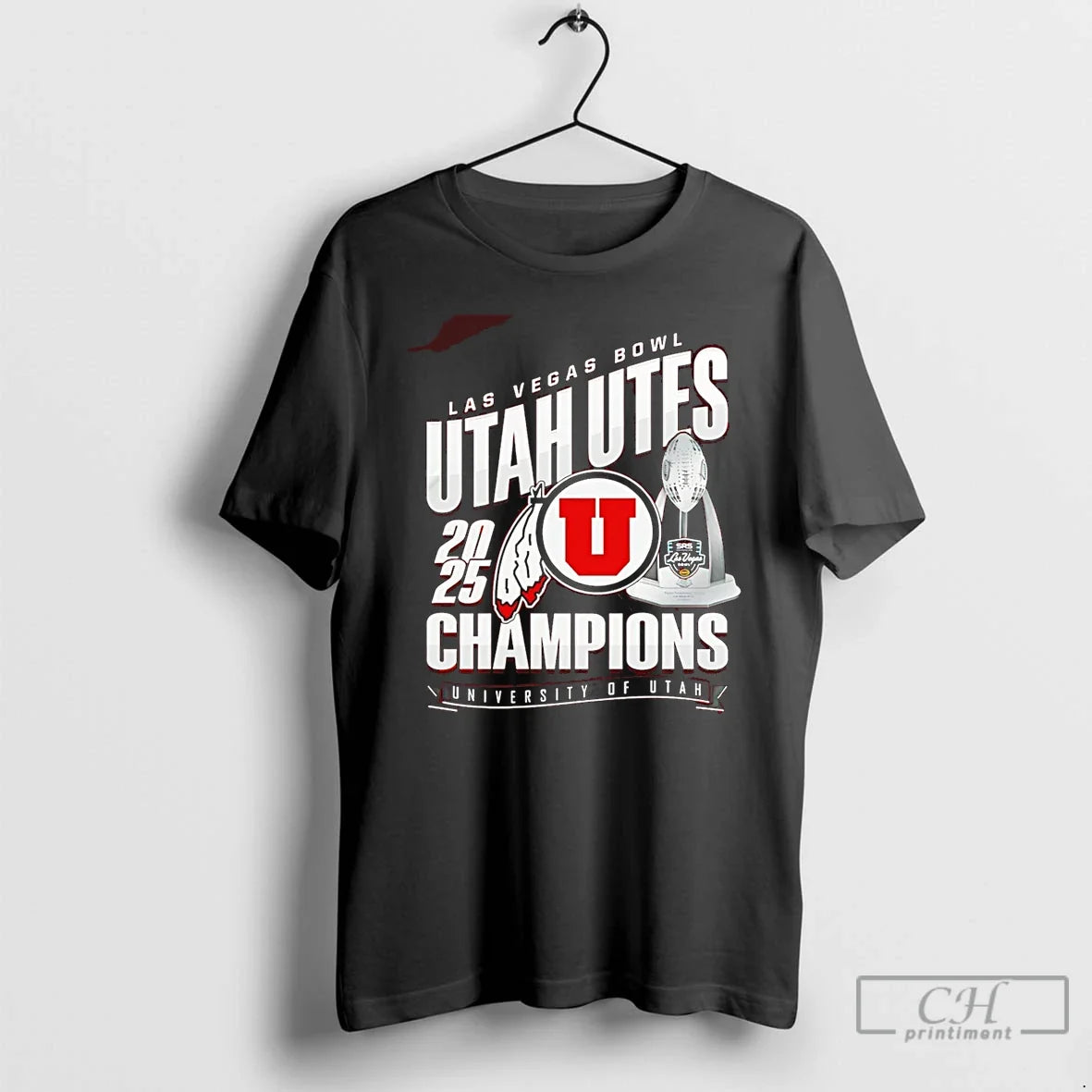 Utah Utes Las Vegas Bowl Champions 25 Football Trophy T-Shirts, Hoodie, Sweatshirt - T-Shirt, Sweatshirt, Hoodie