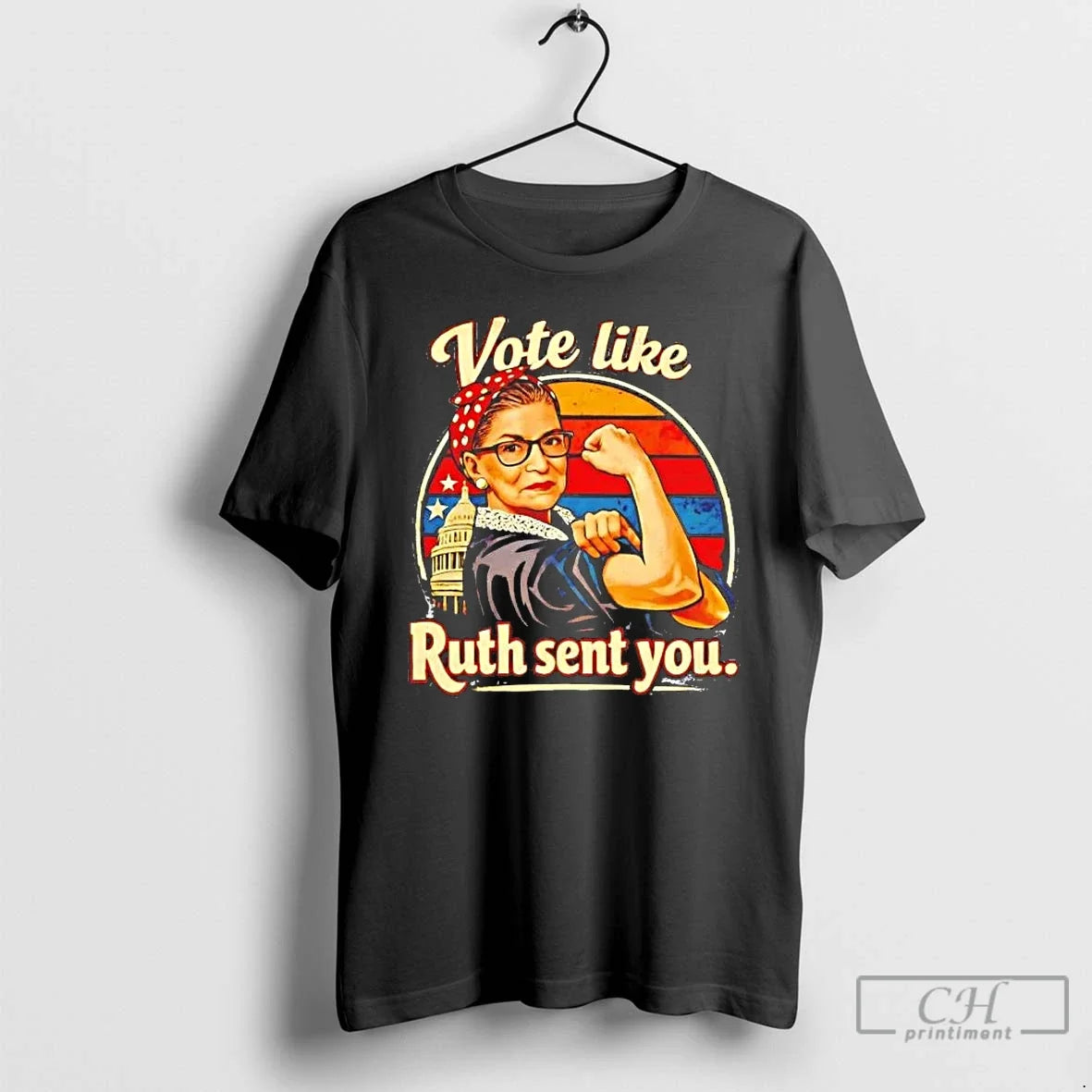 Vote Like Ruth Bader Ginsburg Sent You Feminist Vintage T-Shirts, Hoodie, Sweatshirt - T-Shirt, Sweatshirt, Hoodie