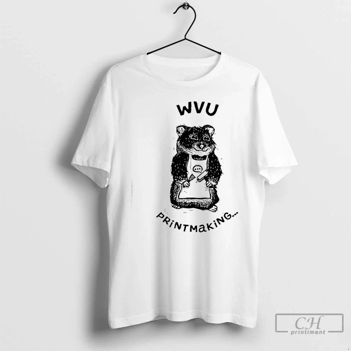 West Virginia University Wvu Engraved Hamster Chef Printmaking T-Shirts, Hoodie, Sweatshirt - T-Shirt, Sweatshirt, Hoodie