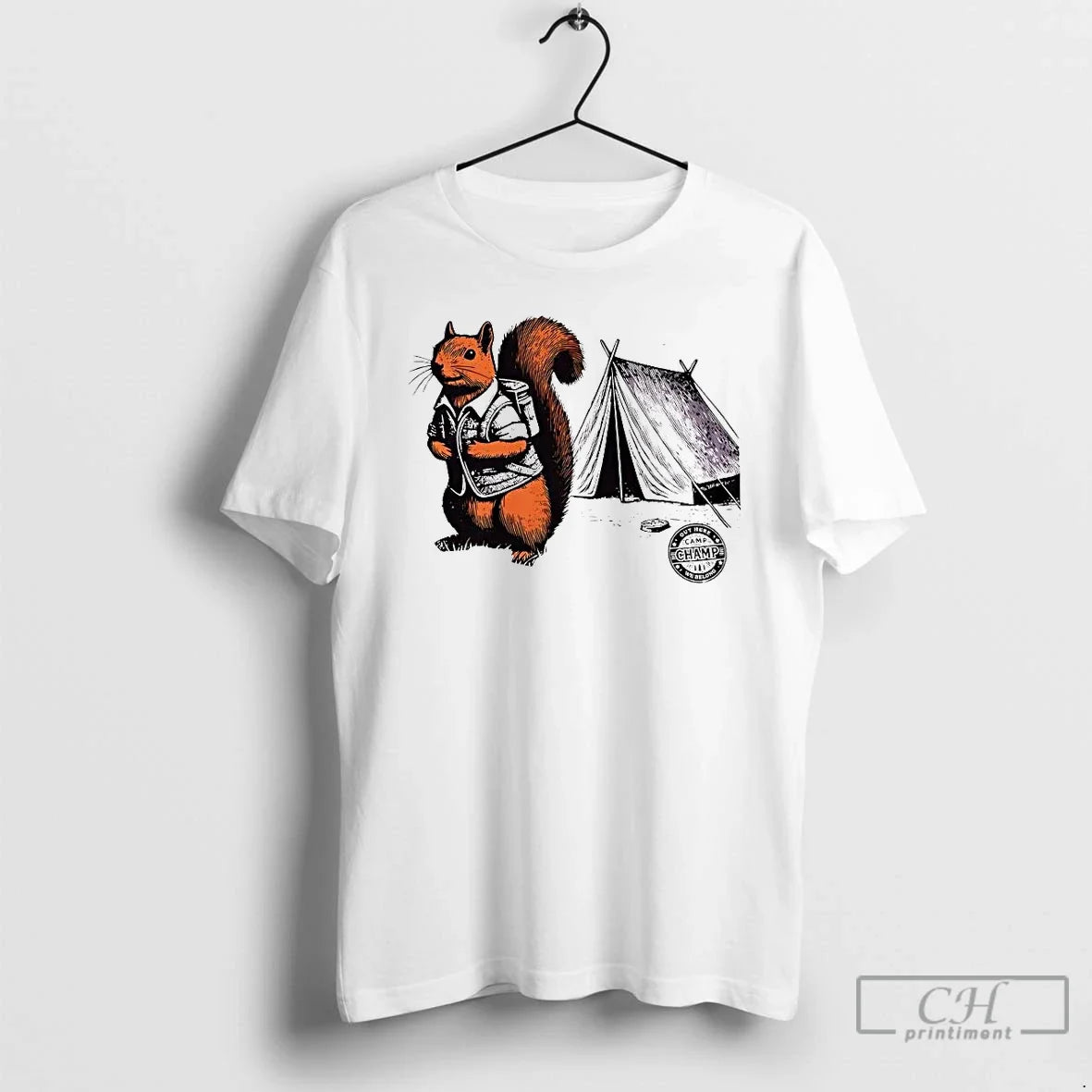 Whimsical Camping Squirrel Color Pop Adventure T-Shirts, Hoodie, Sweatshirt - T-Shirt, Sweatshirt, Hoodie