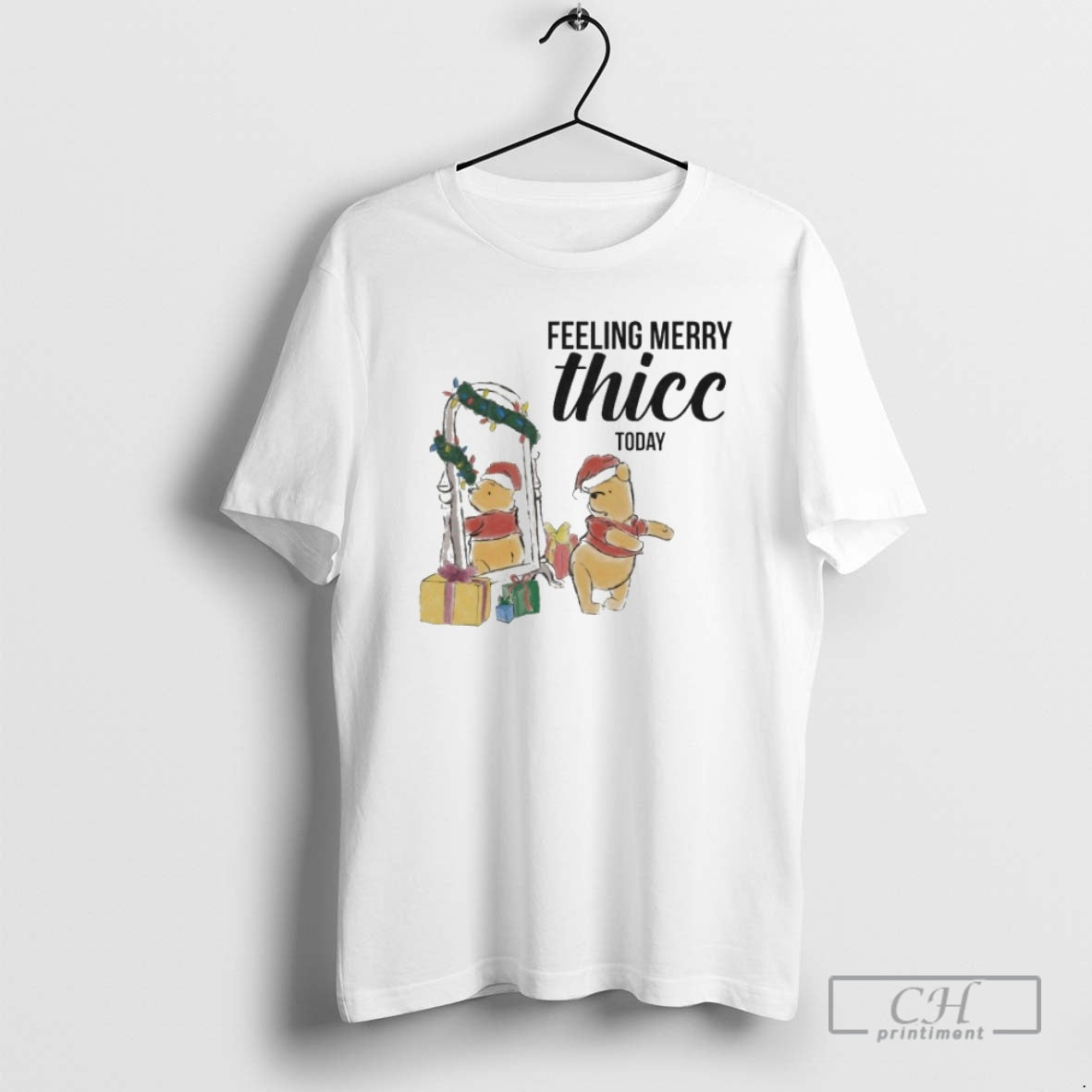 Winnie Pooh Feeling Merry Thic Today Shirt T-Shirts, Hoodie, Sweatshirt - T-Shirt, Sweatshirt, Hoodie
