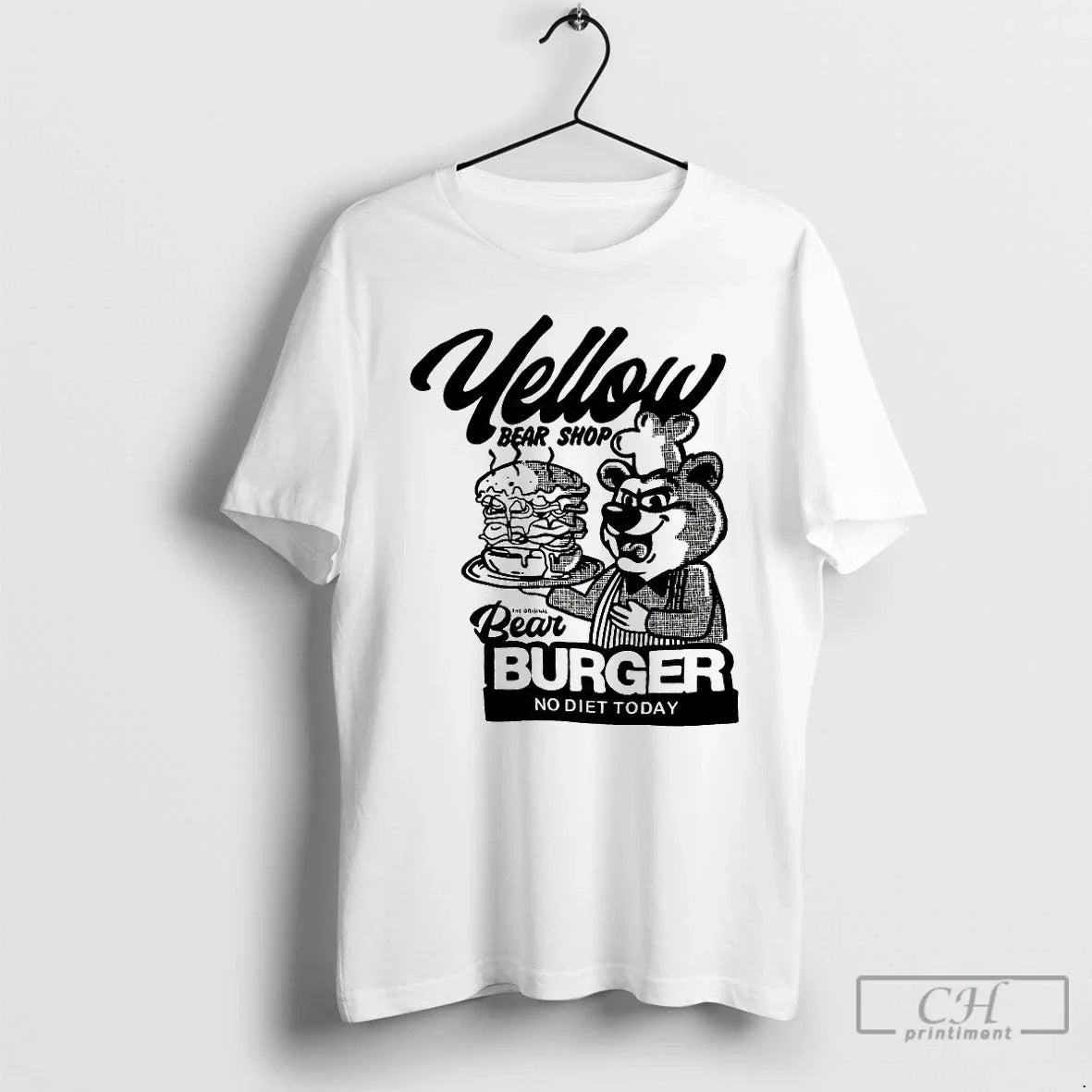 Yellow Bear Shop Bear Burger No Diet Today T-Shirts, Hoodie, Sweatshirt - T-Shirt, Sweatshirt, Hoodie