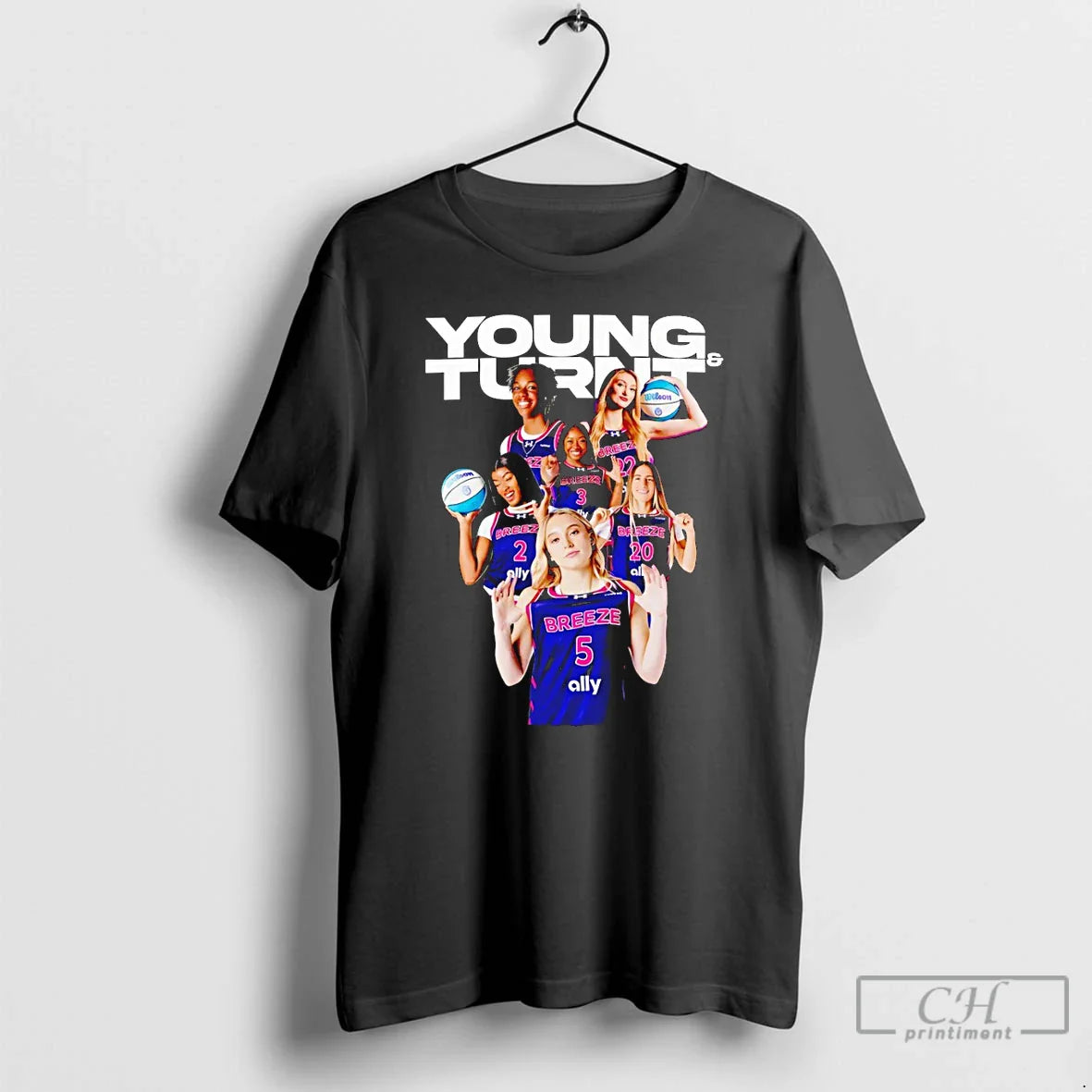 Young Turnt Breeze Basketball Unrivaled Sgg Hoops Paige Bueckers T-Shirts, Hoodie, Sweatshirt - T-Shirt, Sweatshirt, Hoodie