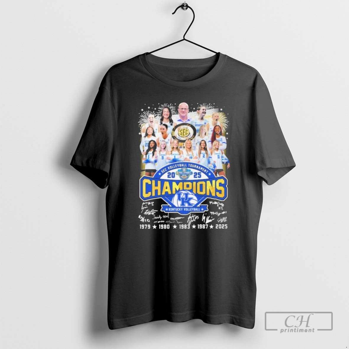 Kentucky Wildcats Sec Volleyball Tournament Champions 2025 Signatures Shirt T-Shirts, Hoodie, Sweatshirt - T-Shirt, Sweatshirt, Hoodie