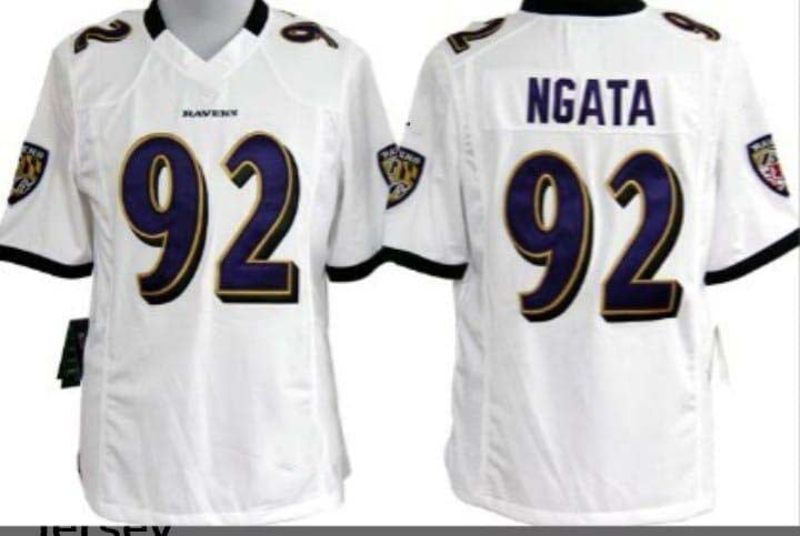 B.Ravens #92 Haloti Ngata White Limited Stitched American Football Jerseys football jersey product view 1