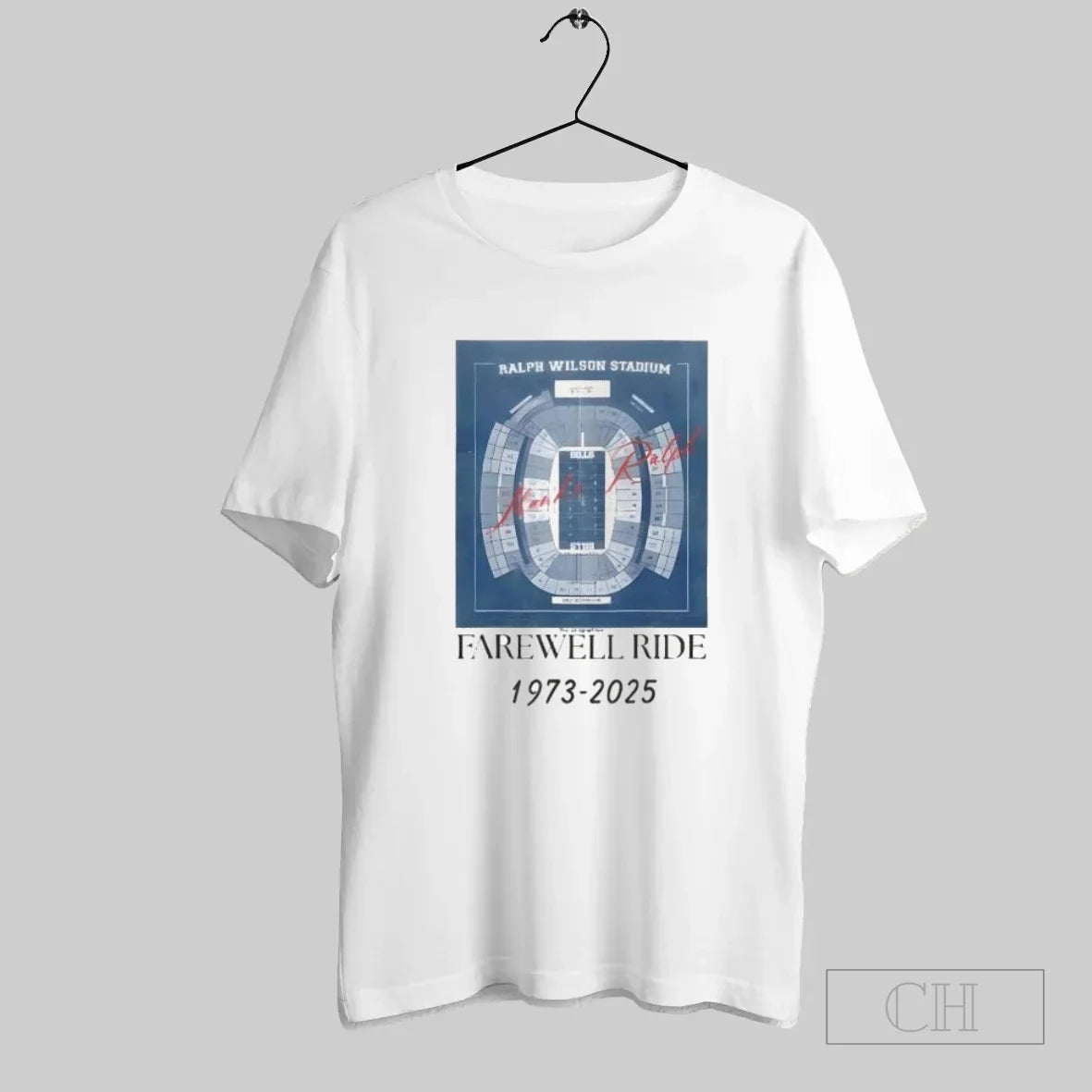 Ralph Wilson Stadium Farewell Ride 1973 2025 Iconic Retro T-Shirts, Hoodie, Sweatshirt - T-Shirt, Sweatshirt, Hoodie