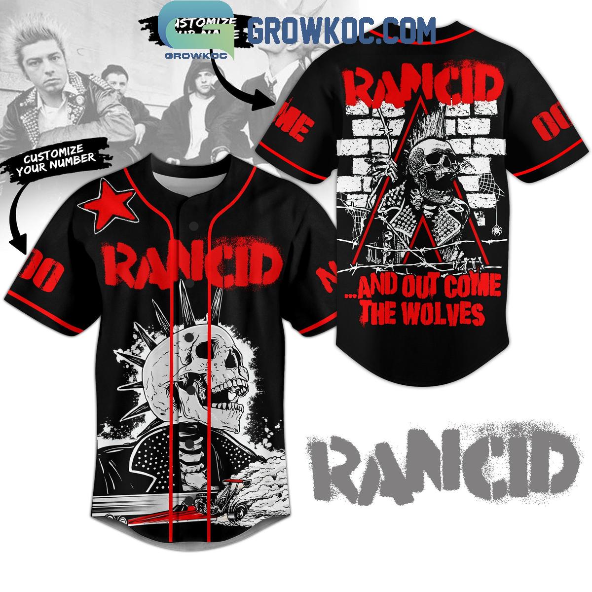 Rancid And Out Come The Wolves Fan Personalized Baseball Jersey Unisex T-shirt, Sweatshirt, Hoodie, Long Sleeve Tee - T-Shirt, Sweatshirt, Hoodie