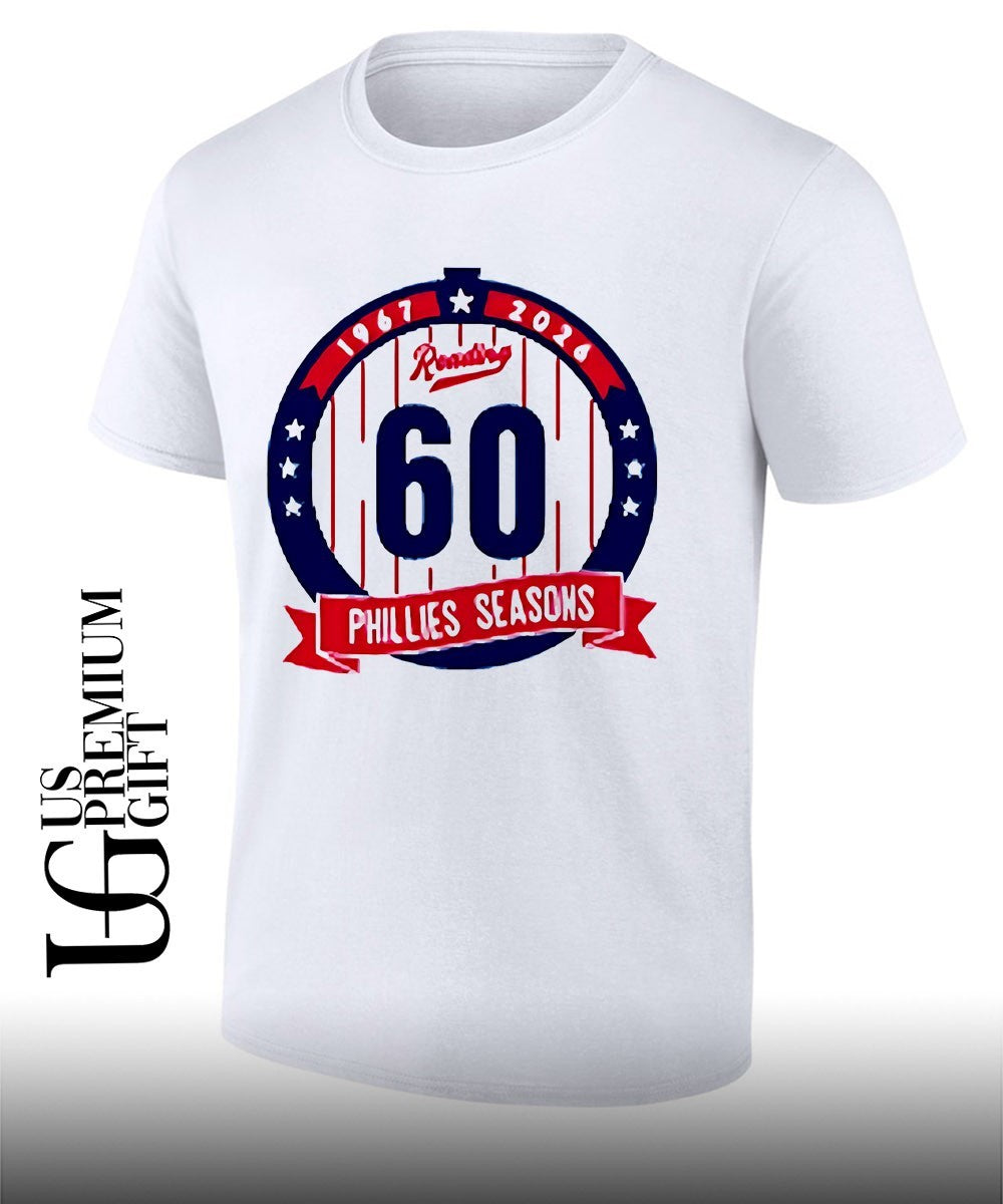 Reading Fightin Phils 1967 2026 60 Phillies Seasons shirt Unisex T-shirt, Sweatshirt, Hoodie, Long Sleeve Tee - T-Shirt, Sweatshirt, Hoodie