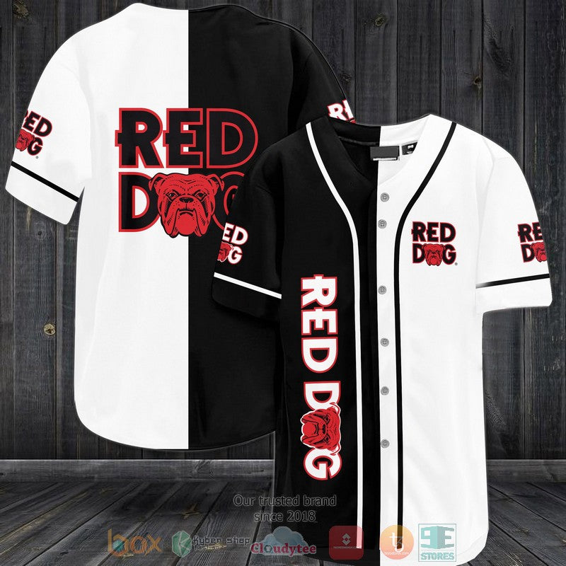 Red Dog black white Baseball shirt Unisex T-shirt, Sweatshirt, Hoodie, Long Sleeve Tee - T-Shirt, Sweatshirt, Hoodie
