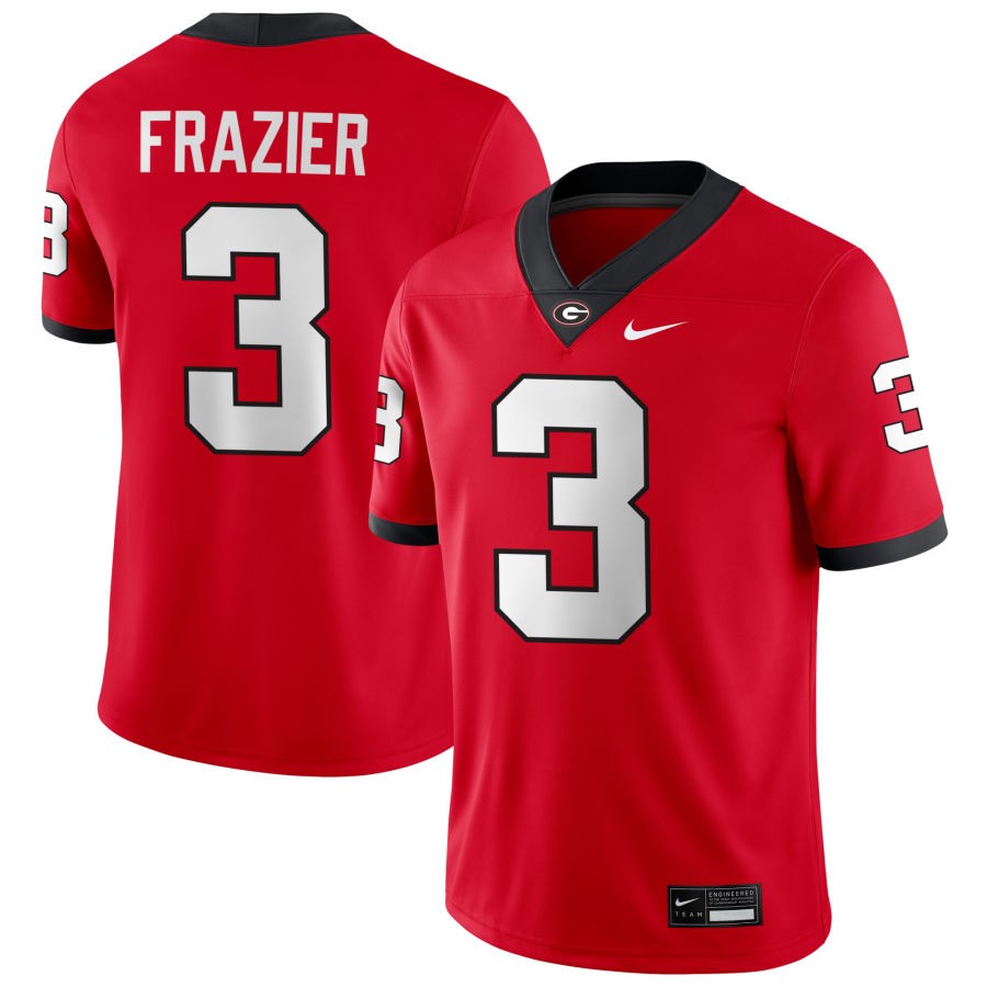 Nate Frazier Georgia Bulldogs Jersey - Red sports jersey product view 1