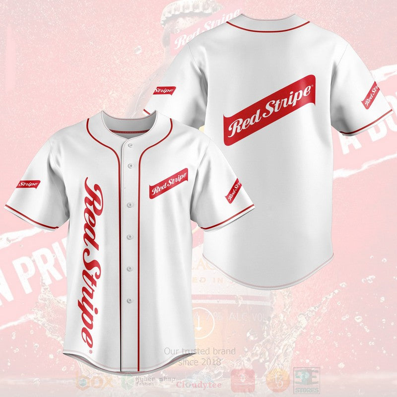 FASHION Red Stripe Baseball Jerseys Botton Shirt Unisex T-shirt, Sweatshirt, Hoodie, Long Sleeve Tee - T-Shirt, Sweatshirt, Hoodie