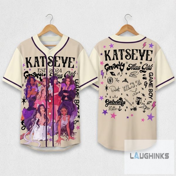 Retro Katseye Beautiful Chaos Kpop Baseball Jersey Shirt Unisex T-shirt, Sweatshirt, Hoodie, Long Sleeve Tee - T-Shirt, Sweatshirt, Hoodie