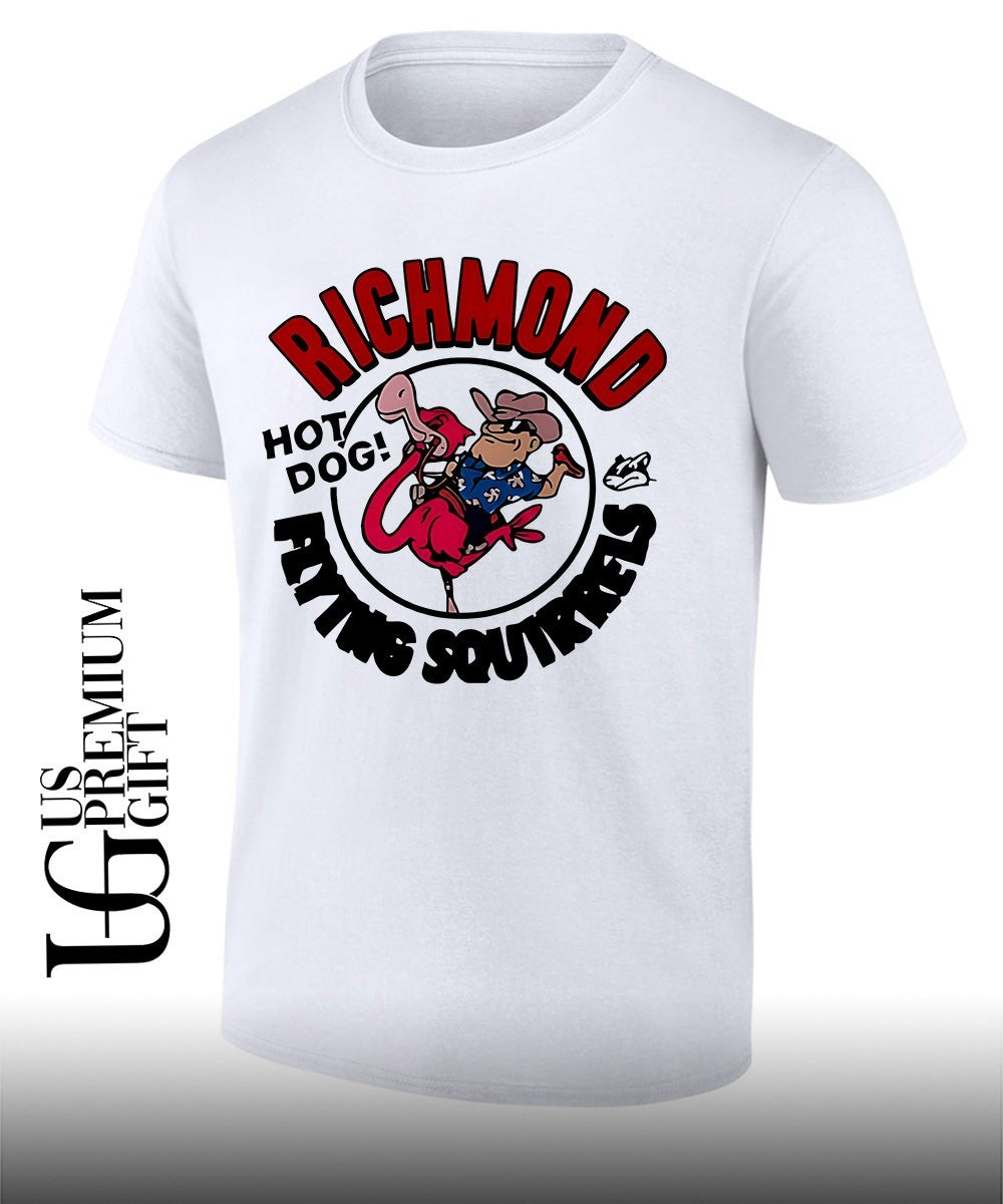 Richmond Flying Squirrels Hot Dog Flamingo shirt Unisex T-shirt, Sweatshirt, Hoodie, Long Sleeve Tee - T-Shirt, Sweatshirt, Hoodie