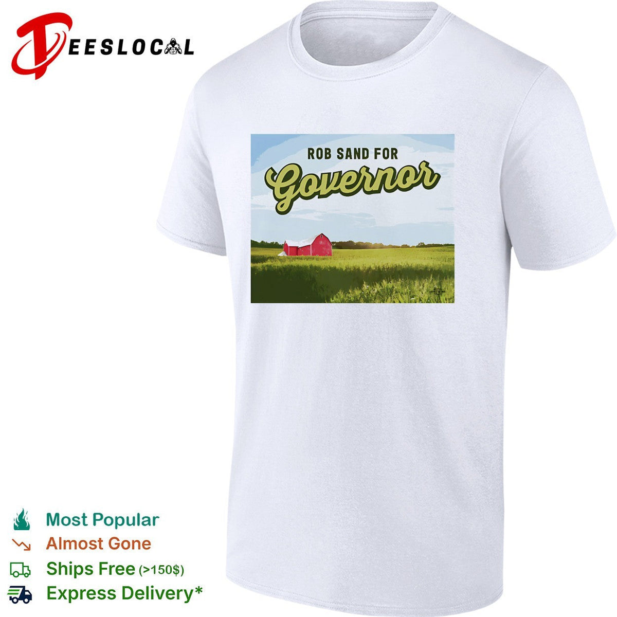 Rob Sand for governor shirt Unisex T-shirt, Sweatshirt, Hoodie, Long Sleeve Tee - T-Shirt, Sweatshirt, Hoodie