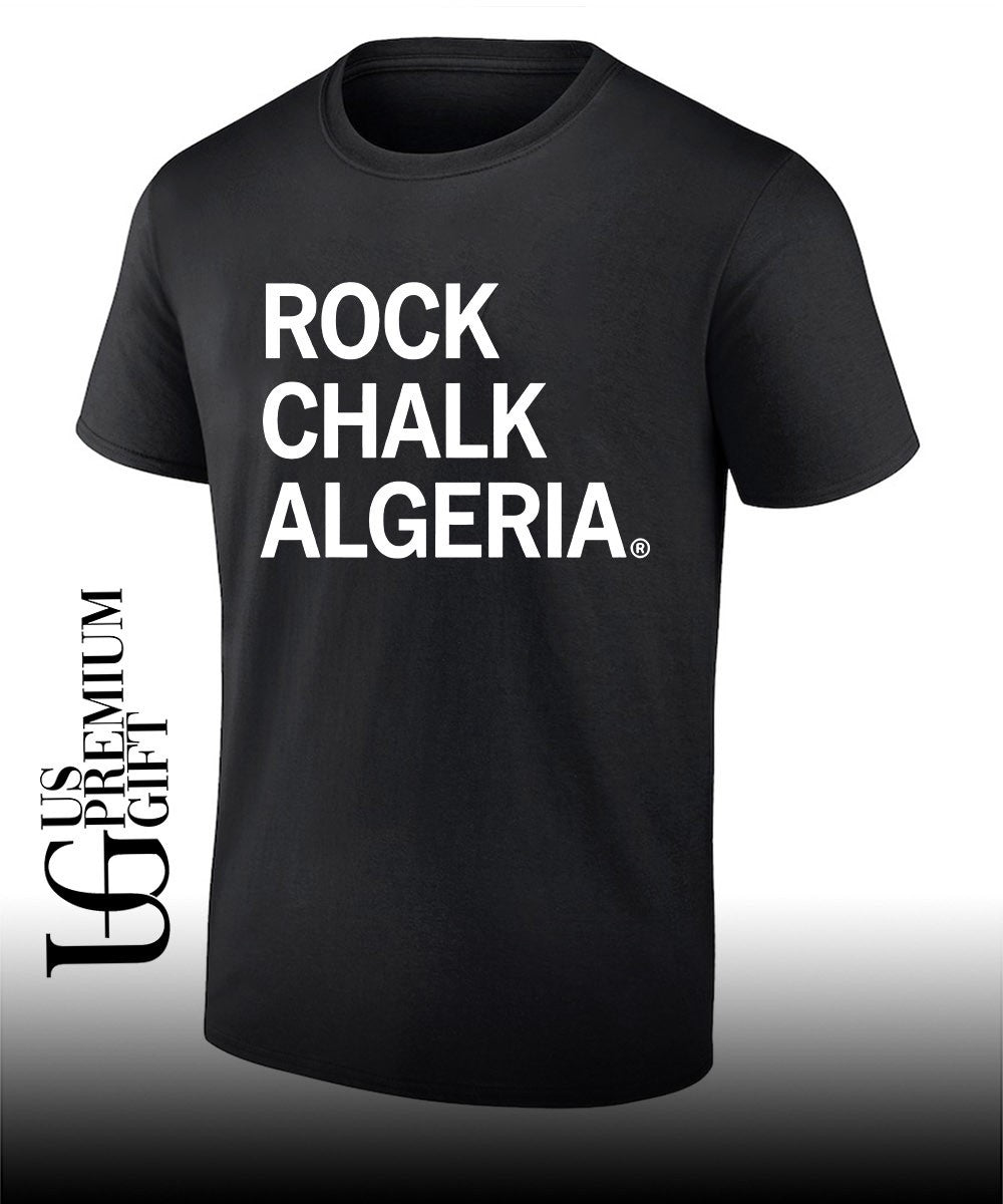 Rock Chalk Algeria shirt Unisex T-shirt, Sweatshirt, Hoodie, Long Sleeve Tee - T-Shirt, Sweatshirt, Hoodie