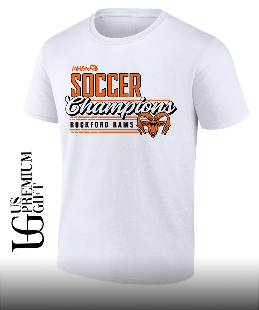 Rockford Rams MHSAA Girls Soccer D1 Champions 2026 shirt Unisex T-shirt, Sweatshirt, Hoodie, Long Sleeve Tee - T-Shirt, Sweatshirt, Hoodie