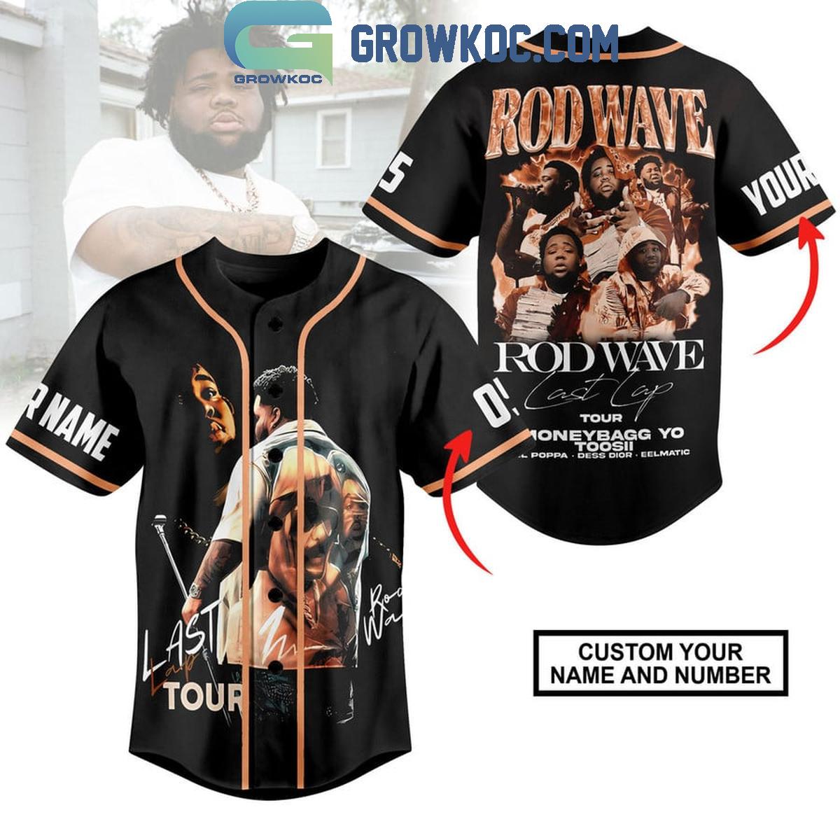 Rod Wave Last Lap Tour Moneybagg Yo Toosii 2024 Personalized Baseball Jersey Unisex T-shirt, Sweatshirt, Hoodie, Long Sleeve Tee - T-Shirt, Sweatshirt, Hoodie