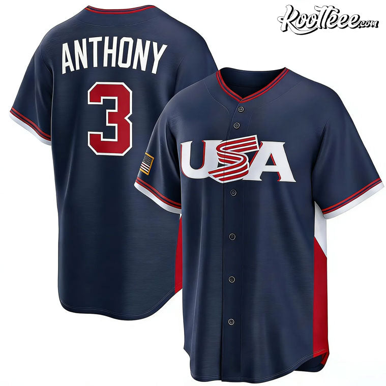 Roman Anthony USA 2026 World Classic Baseball Jersey Unisex T-shirt, Sweatshirt, Hoodie, Long Sleeve Tee - T-Shirt, Sweatshirt, Hoodie